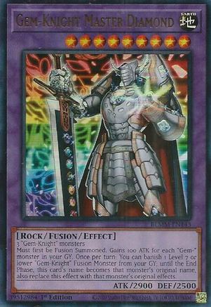 Gem-Knight Master Diamond (BLMM-EN143) - Battles of Legend: Monster Mayhem 1st Edition Battles of Legend: Monster Mayhem Yugioh Single Squirtle Squad Card Shop.
