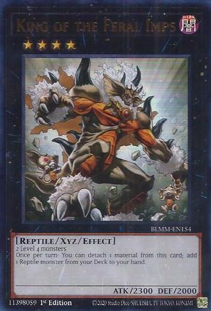 King of the Feral Imps (BLMM-EN154) - Battles of Legend: Monster Mayhem 1st Edition Battles of Legend: Monster Mayhem Yugioh Single Squirtle Squad Card Shop.
