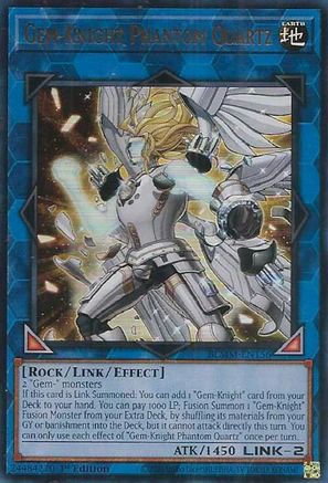 Gem-Knight Phantom Quartz (BLMM-EN156) - Battles of Legend: Monster Mayhem 1st Edition Battles of Legend: Monster Mayhem Yugioh Single Squirtle Squad Card Shop.