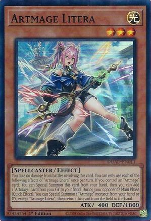 Artmage Litera (DUAD-EN011) - Duelist's Advance 1st Edition Duelist's Advance Yugioh Single Squirtle Squad Card Shop.