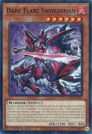 Dark Flare Swordsman (DUAD-EN019) - Duelist's Advance 1st Edition Duelist's Advance Yugioh Single Squirtle Squad Card Shop.