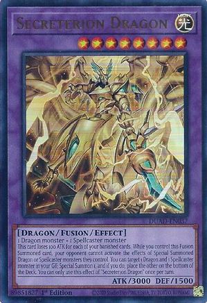 Secreterion Dragon (DUAD-EN037) - Duelist's Advance 1st Edition Duelist's Advance Yugioh Single Squirtle Squad Card Shop.