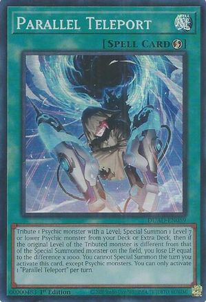 Parallel Teleport (DUAD-EN059) - Duelist's Advance 1st Edition Duelist's Advance Yugioh Single Squirtle Squad Card Shop.