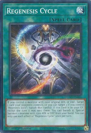 Regenesis Cycle (DUAD-EN063) - Duelist's Advance 1st Edition Duelist's Advance Yugioh Single Squirtle Squad Card Shop.