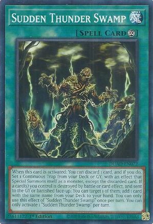 Sudden Thunder Swamp (DUAD-EN072) - Duelist's Advance 1st Edition Duelist's Advance Yugioh Single Squirtle Squad Card Shop.