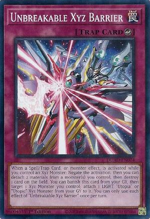 Unbreakable Xyz Barrier (DUAD-EN074) - Duelist's Advance 1st Edition Duelist's Advance Yugioh Single Squirtle Squad Card Shop.