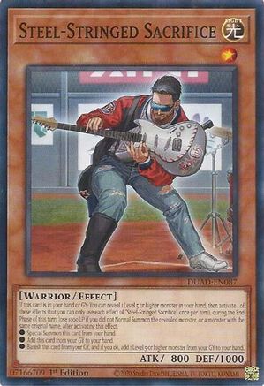 Steel-Stringed Sacrifice (DUAD-EN087) - Duelist's Advance 1st Edition Duelist's Advance Yugioh Single Squirtle Squad Card Shop.