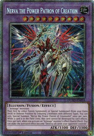 Nerva the Power Patron of Creation (Starlight Rare) (DUAD-EN033) - Duelist's Advance 1st Edition Duelist's Advance Yugioh Single Squirtle Squad Card Shop.