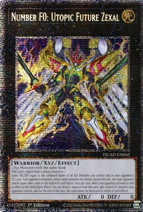 Number F0: Utopic Future Zexal (Starlight Rare) (DUAD-EN042) - Duelist's Advance 1st Edition Duelist's Advance Yugioh Single Squirtle Squad Card Shop.