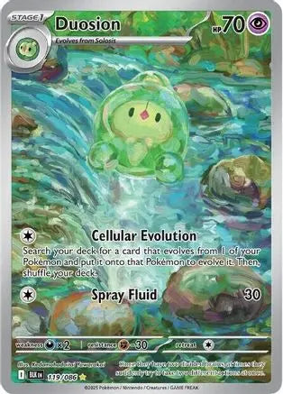 Duosion 119/086 - Holofoil SV Black Bolt - Illustration Rare SV: Black Bolt Pokemon Single Squirtle Squad Card Shop.