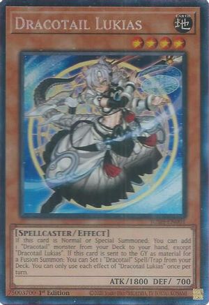 Dracotail Lukias (CR) (JUSH-EN001) - Justice Hunters 1st Edition Justice Hunters Yugioh Single Squirtle Squad Card Shop.