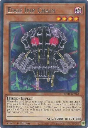 Edge Imp Chain (JUSH-EN012) - Justice Hunters 1st Edition Justice Hunters Yugioh Single Squirtle Squad Card Shop.