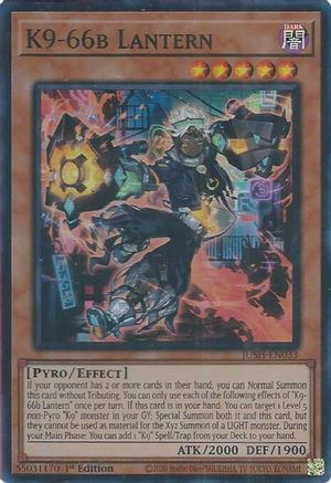 K9-66b Lantern (JUSH-EN033) - Justice Hunters 1st Edition Justice Hunters Yugioh Single Squirtle Squad Card Shop.