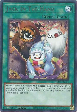 Jack-In-The-Hand (JUSH-EN054) - Justice Hunters 1st Edition Justice Hunters Yugioh Single Squirtle Squad Card Shop.