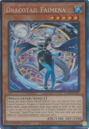 Dracotail Faimena (CR) (JUSH-EN002) - Justice Hunters 1st Edition Justice Hunters Yugioh Single Squirtle Squad Card Shop.