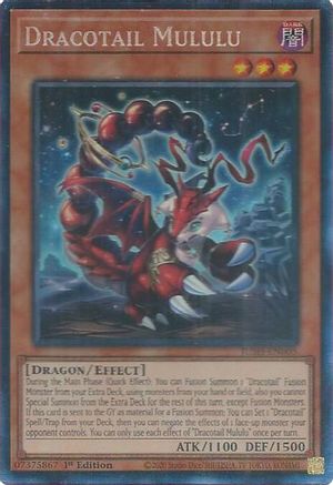 Dracotail Mululu (CR) (JUSH-EN005) - Justice Hunters 1st Edition Justice Hunters Yugioh Single Squirtle Squad Card Shop.