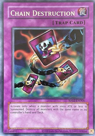 Chain Destruction (RP02-EN004) - Retro Pack 2 (2020 Date Reprint) Unlimited Retro Pack 2 (2020 Date Reprint) Yugioh Single Squirtle Squad Card Shop.