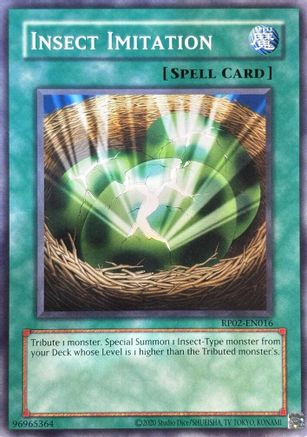 Insect Imitation (RP02-EN016) - Retro Pack 2 (2020 Date Reprint) Unlimited Retro Pack 2 (2020 Date Reprint) Yugioh Single Squirtle Squad Card Shop.