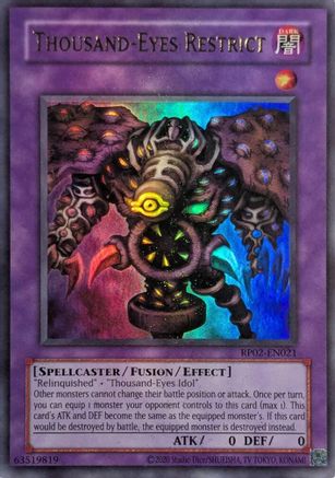 Thousand-Eyes Restrict (RP02-EN021) - Retro Pack 2 (2020 Date Reprint) Unlimited Retro Pack 2 (2020 Date Reprint) Yugioh Single Squirtle Squad Card Shop.