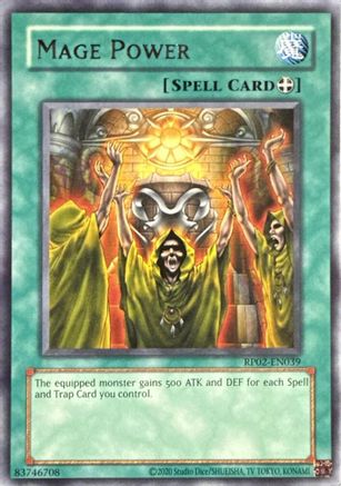 Mage Power (RP02-EN039) - Retro Pack 2 (2020 Date Reprint) Unlimited Retro Pack 2 (2020 Date Reprint) Yugioh Single Squirtle Squad Card Shop.