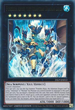Poseidra Abyss, the Atlantean Dragon Lord (25LP-EN012) - Limited Pack World Championship 2025 Limited Limited Pack World Championship 2025 Yugioh Single Squirtle Squad Card Shop.