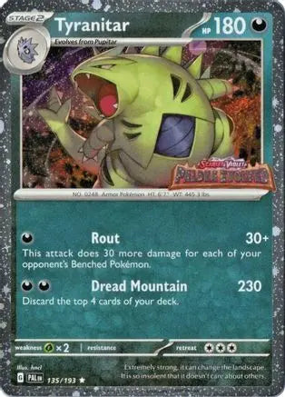 Tyranitar (Paldea Evolved Stamp) 135 - Holofoil Miscellaneous Cards & Products - Promo