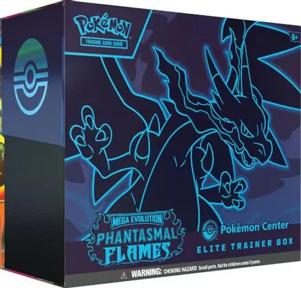 Pokemon TCG - Mega Evolution Phantasmal Flames Pokemon Center Elite Trainer Box - Exclusive - Sealed - English ME02: Phantasmal Flames Pokemon Sealed Squirtle Squad Card Shop.
