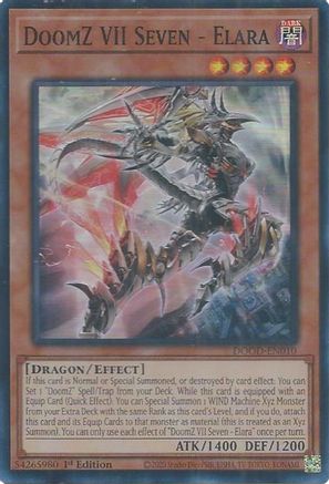 DoomZ VII Seven - Elara (DOOD-EN010) - Doom of Dimensions 1st Edition Doom of Dimensions Yugioh Single Squirtle Squad Card Shop.