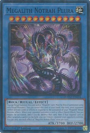 Megalith Notrah Plura (DOOD-EN034) - Doom of Dimensions 1st Edition Doom of Dimensions Yugioh Single Squirtle Squad Card Shop.