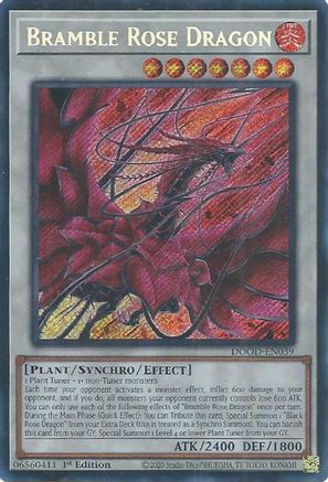 Bramble Rose Dragon (DOOD-EN039) - Doom of Dimensions 1st Edition Doom of Dimensions Yugioh Single Squirtle Squad Card Shop.