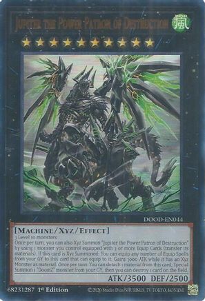 Jupiter the Power Patron of Destruction (DOOD-EN044) - Doom of Dimensions 1st Edition Doom of Dimensions Yugioh Single Squirtle Squad Card Shop.