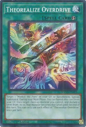Theorealize Overdrive (DOOD-EN059) - Doom of Dimensions 1st Edition Doom of Dimensions Yugioh Single Squirtle Squad Card Shop.