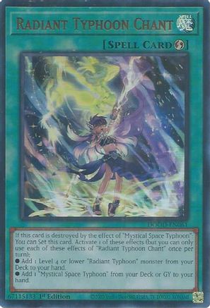 Radiant Typhoon Chant (DOOD-EN061) - Doom of Dimensions 1st Edition Doom of Dimensions Yugioh Single Squirtle Squad Card Shop.