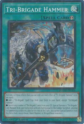 Tri-Brigade Hammer (DOOD-EN068) - Doom of Dimensions 1st Edition Doom of Dimensions Yugioh Single Squirtle Squad Card Shop.