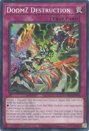 DoomZ Destruction (DOOD-EN074) - Doom of Dimensions 1st Edition Doom of Dimensions Yugioh Single Squirtle Squad Card Shop.