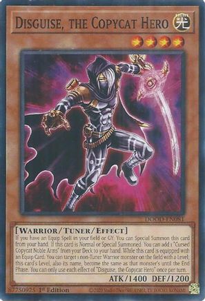 Disguise, the Copycat Hero (DOOD-EN081) - Doom of Dimensions 1st Edition Doom of Dimensions Yugioh Single Squirtle Squad Card Shop.