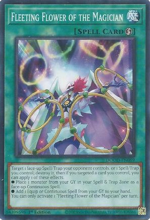 Fleeting Flower of the Magician (DOOD-EN089) - Doom of Dimensions 1st Edition Doom of Dimensions Yugioh Single Squirtle Squad Card Shop.