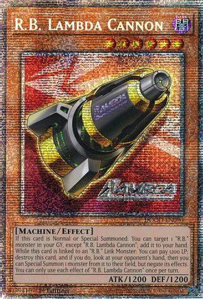R.B. Lambda Cannon (Starlight Rare) (DOOD-EN090) - Doom of Dimensions 1st Edition Doom of Dimensions Yugioh Single Squirtle Squad Card Shop.