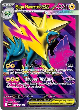 Mega Manectric ex 158 (H) - Mega Evolution - UR