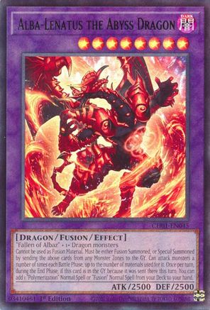 Alba-Lenatus the Abyss Dragon (CH01-EN045) - THE CHRONICLES DECK: The Fallen & The Virtuous (All-Foil Edition) 1st Edition THE CHRONICLES DECK: The Fallen & The Virtuous (All-Foil Edition) Yugioh Single Squirtle Squad Card Shop.