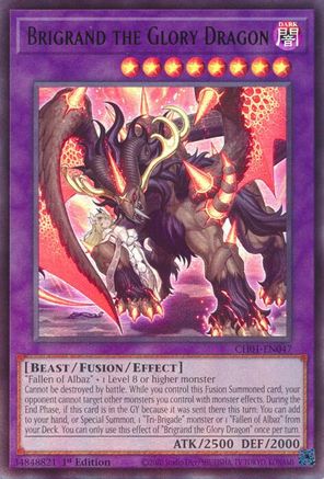 Brigrand the Glory Dragon (CH01-EN047) - THE CHRONICLES DECK: The Fallen & The Virtuous (All-Foil Edition) 1st Edition THE CHRONICLES DECK: The Fallen & The Virtuous (All-Foil Edition) Yugioh Single Squirtle Squad Card Shop.
