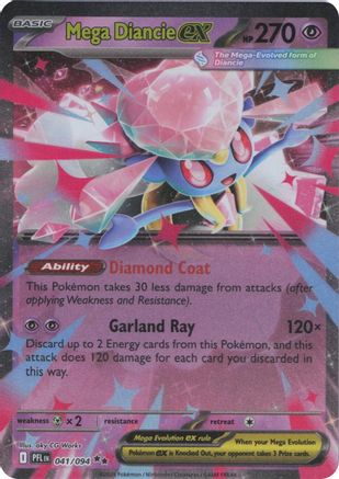 Mega Diancie ex 041 (H) - Phantasmal Flames - DR