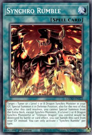 Synchro Rumble (L5DD-ENY22) - Legendary 5D's Decks 1st Edition Legendary 5D's Decks Yugioh Single Squirtle Squad Card Shop.