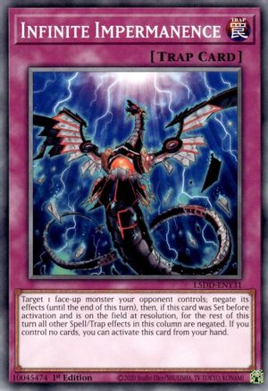 Infinite Impermanence (L5DD-ENY31) (L5DD-ENY31) - Legendary 5D's Decks 1st Edition Legendary 5D's Decks Yugioh Single Squirtle Squad Card Shop.