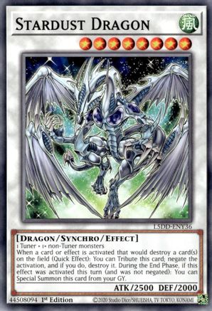 Stardust Dragon (L5DD-ENY36) (L5DD-ENY36) - Legendary 5D's Decks 1st Edition Legendary 5D's Decks Yugioh Single Squirtle Squad Card Shop.