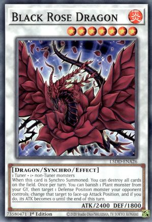 Black Rose Dragon (L5DD-ENA26) - Legendary 5D's Decks 1st Edition Legendary 5D's Decks Yugioh Single Squirtle Squad Card Shop.