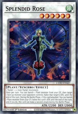 Splendid Rose (L5DD-ENA27) - Legendary 5D's Decks 1st Edition Legendary 5D's Decks Yugioh Single Squirtle Squad Card Shop.