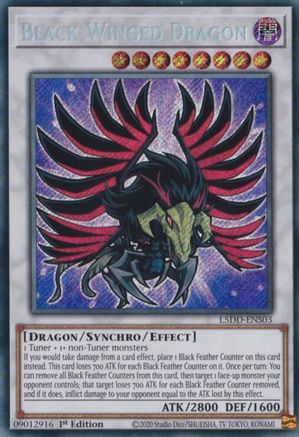 Black-Winged Dragon (L5DD-ENS03) (L5DD-ENS03) - Legendary 5D's Decks 1st Edition Legendary 5D's Decks Yugioh Single Squirtle Squad Card Shop.