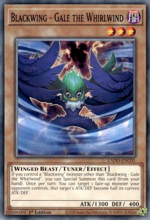 Blackwing - Gale the Whirlwind (L5DD-ENC01) - Legendary 5D's Decks 1st Edition Legendary 5D's Decks Yugioh Single Squirtle Squad Card Shop.
