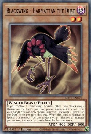 Blackwing - Harmattan the Dust (L5DD-ENC08) - Legendary 5D's Decks 1st Edition Legendary 5D's Decks Yugioh Single Squirtle Squad Card Shop.